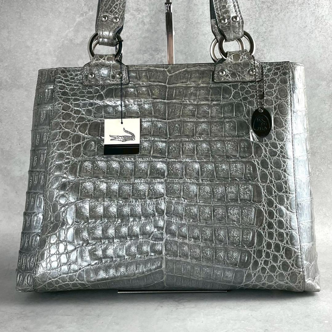 新品未使用✨JRA認定 sanpo リアルクロコダイル センター取り