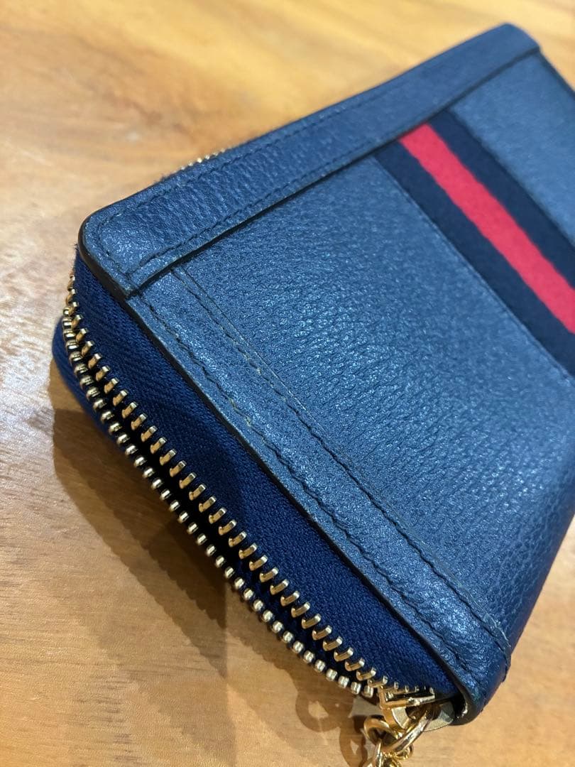 GUCCI ネイビー 長財布 GGロゴ