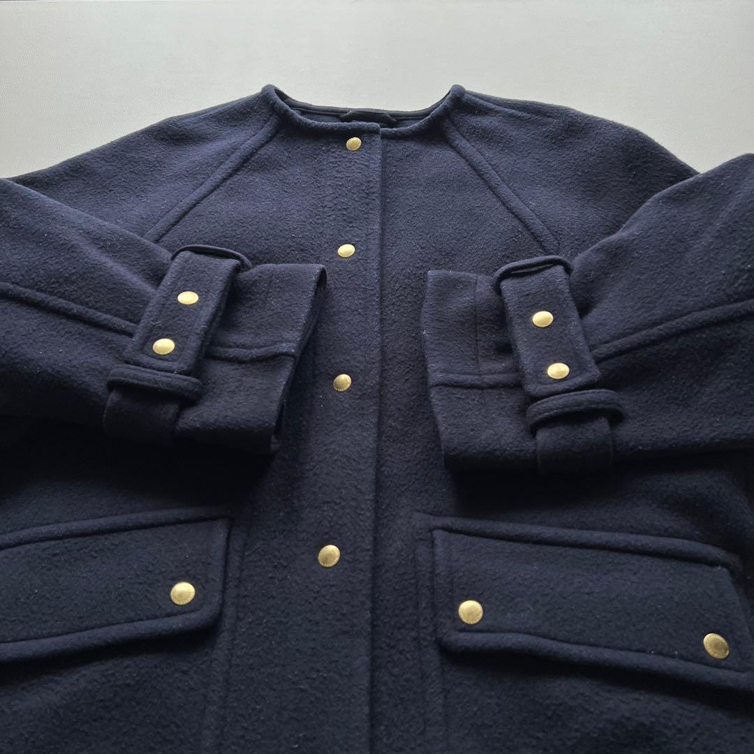 美品✨トラディショナルウェザーウェア　ROMNEY ロムニー　ノーカラーコート