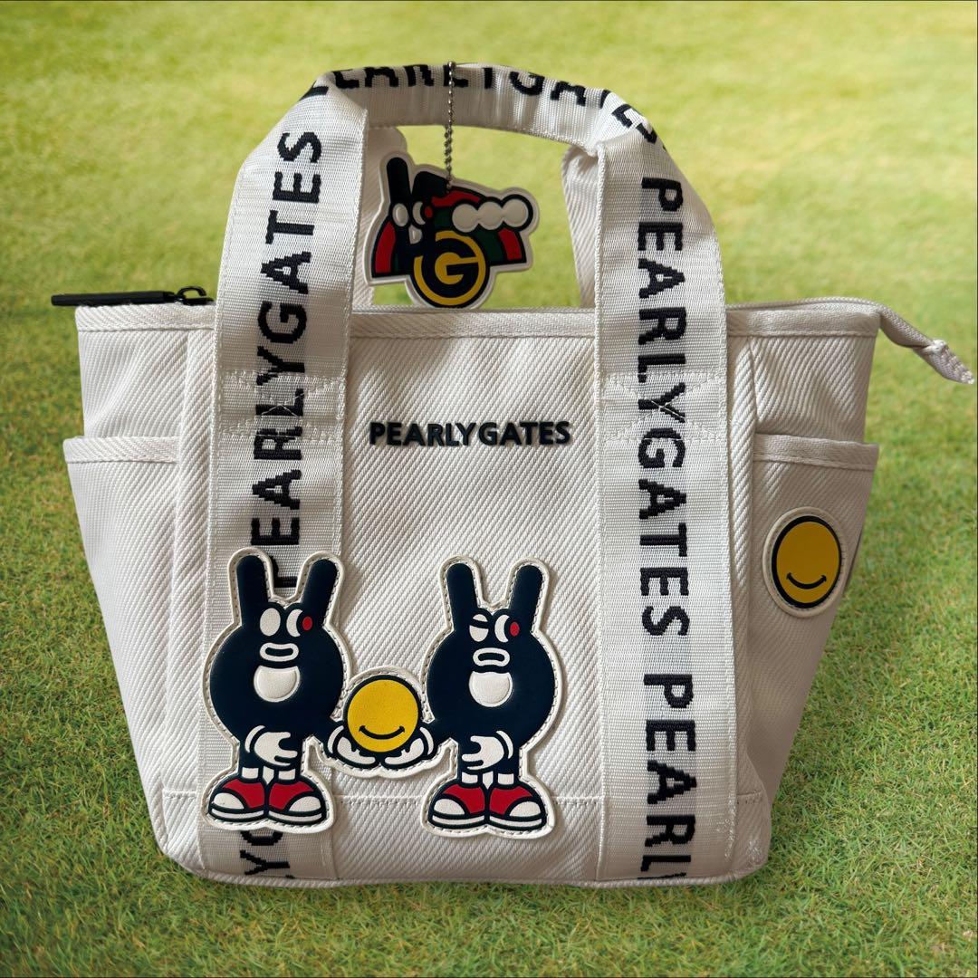 パーリーゲイツ　カートバッグ　ロッカーバッグ　トートバッグ　白　バッグ　ホワイト