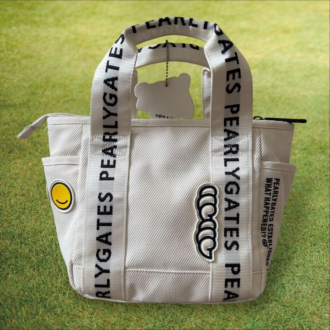 パーリーゲイツ　カートバッグ　ロッカーバッグ　トートバッグ　白　バッグ　ホワイト