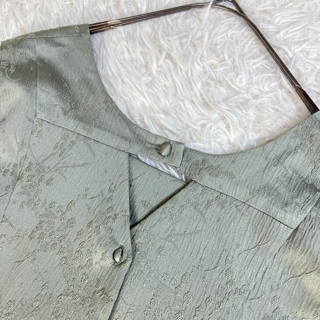 美品　ルイルエブティック　ジャカードタックフレアトップス＆テーパードパンツドレス