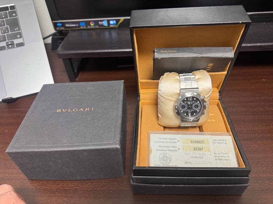 BVLGARI SCB38S 2024/7オーバーホール済/フルコマ