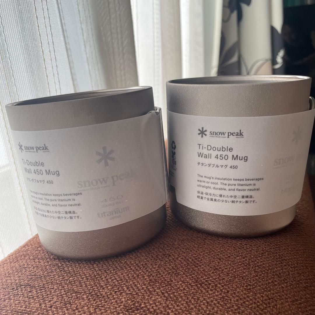  peak Ti-Double Wall 450 Mug 2個セット