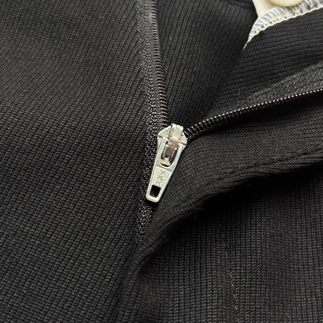 90s ラルフローレン スラックス ウールウィップコードギャバジン ブラック