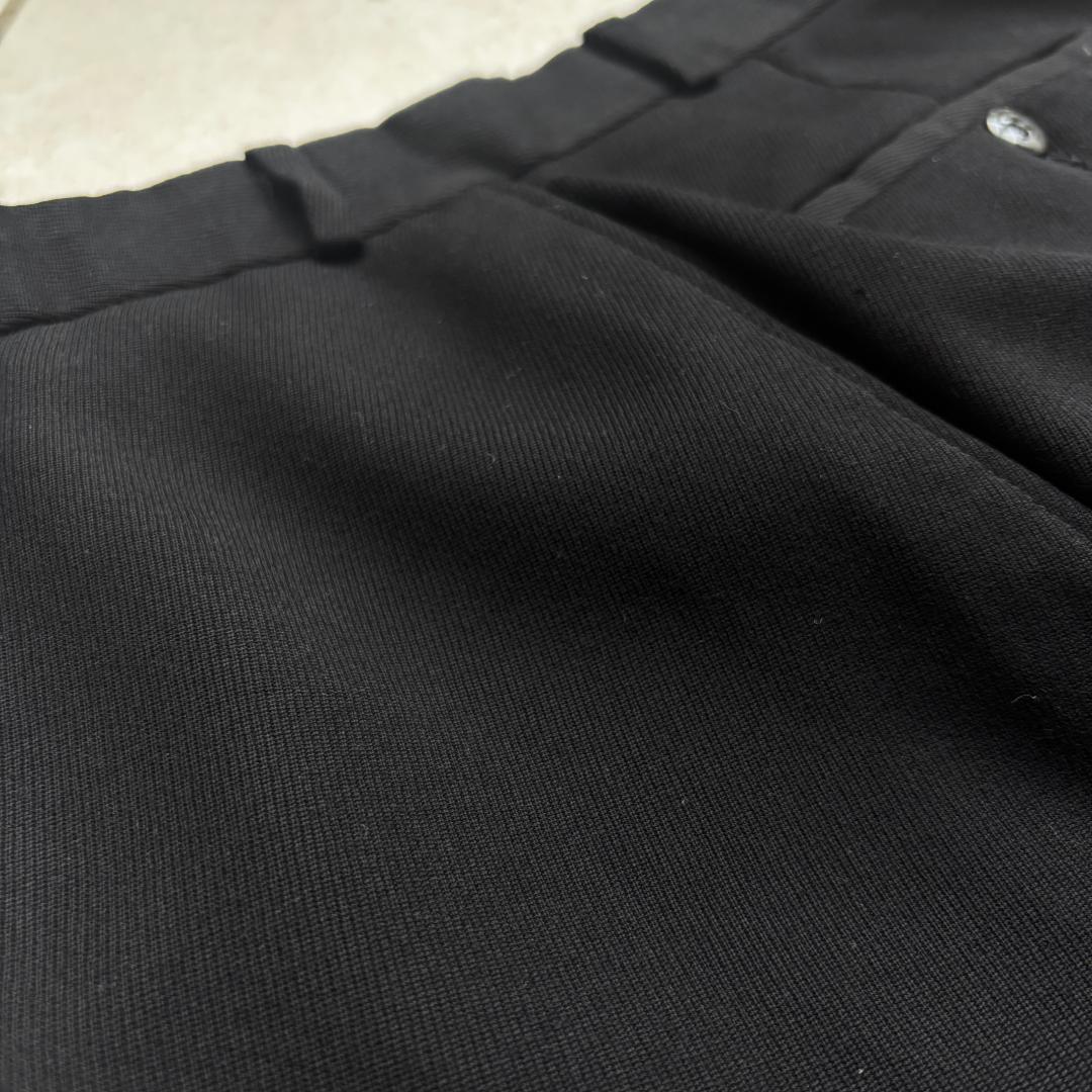 90s ラルフローレン スラックス ウールウィップコードギャバジン ブラック