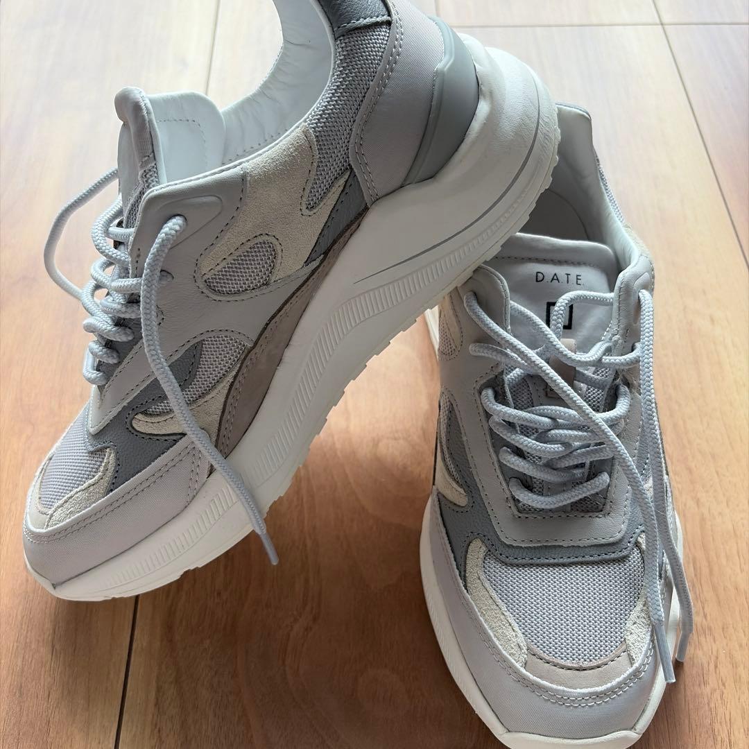 靴 D.A.T.E. FUGA PURE GREY 23.5