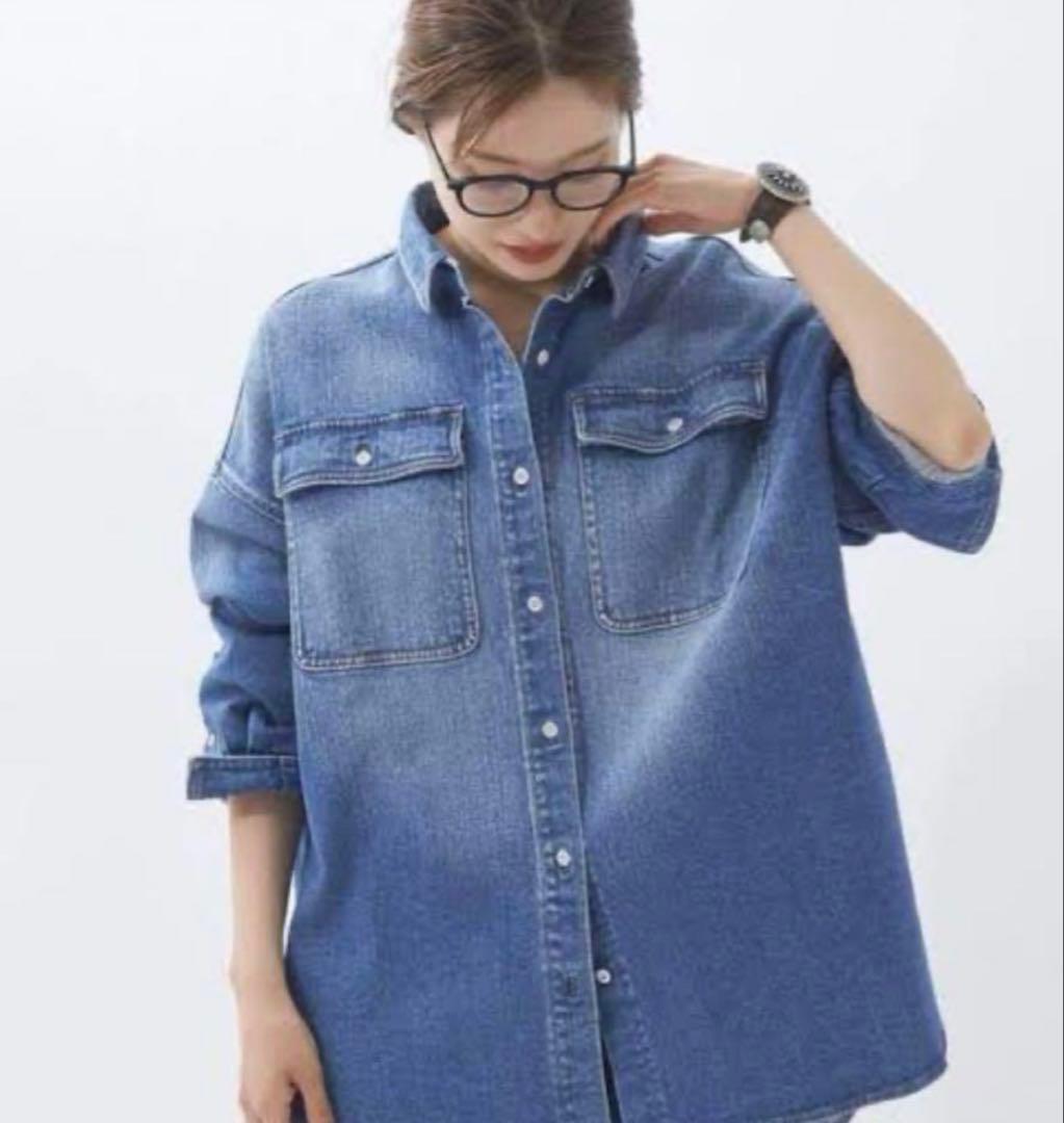 Healthy denim デニム　シャツplage