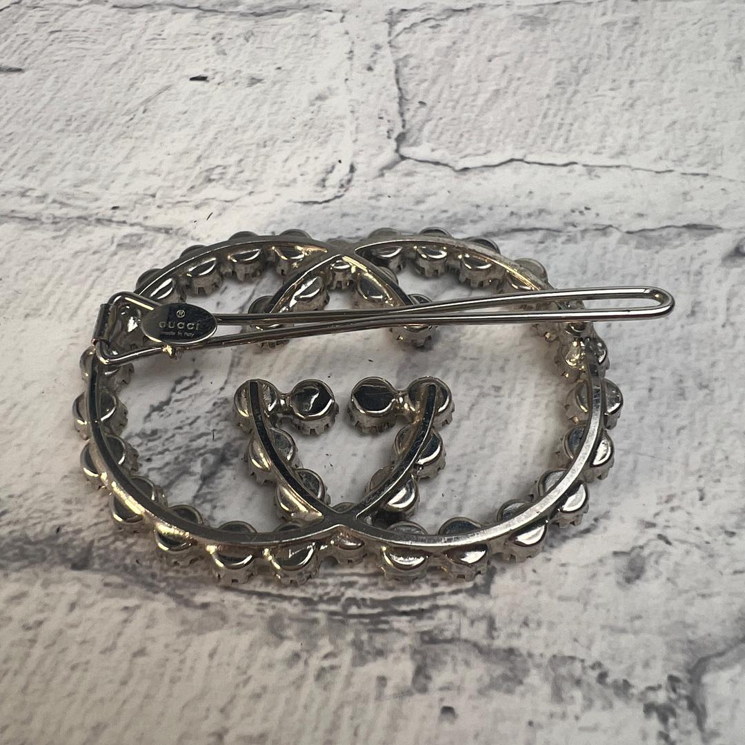GUCCI グッチGG ヘアピンシルバー A-9583