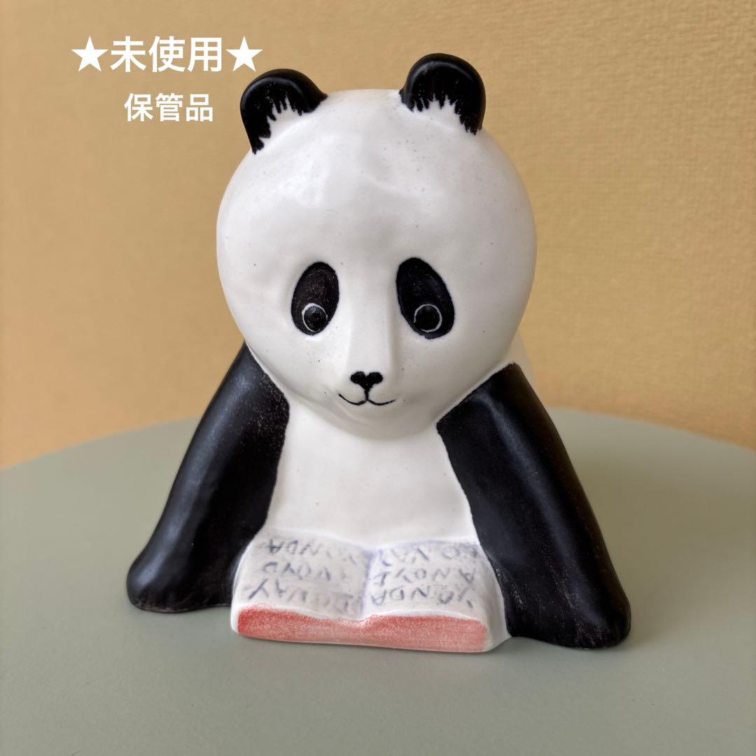 【未使用・保管品】Yonda? 新潮社 リサラーソン パンダの置物非売品