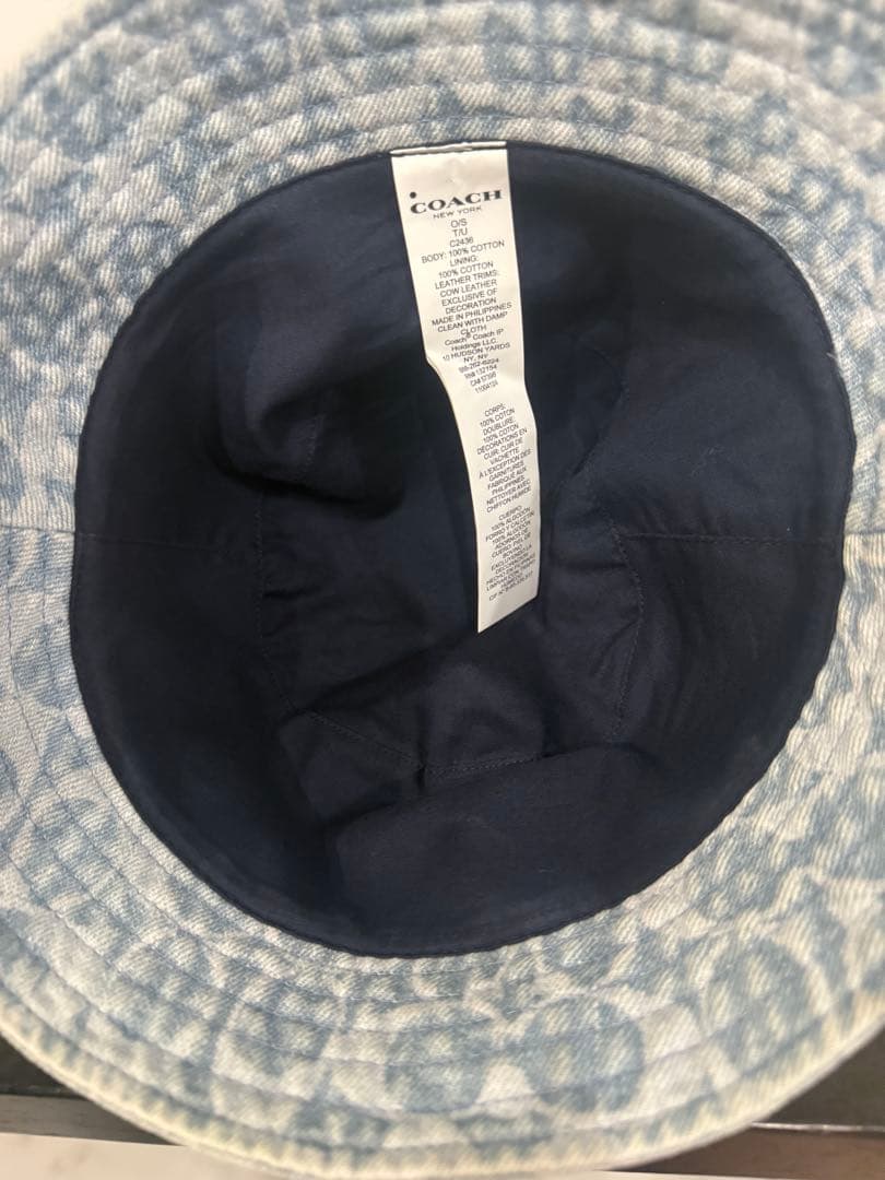 希少　COACH デニム バケットハット