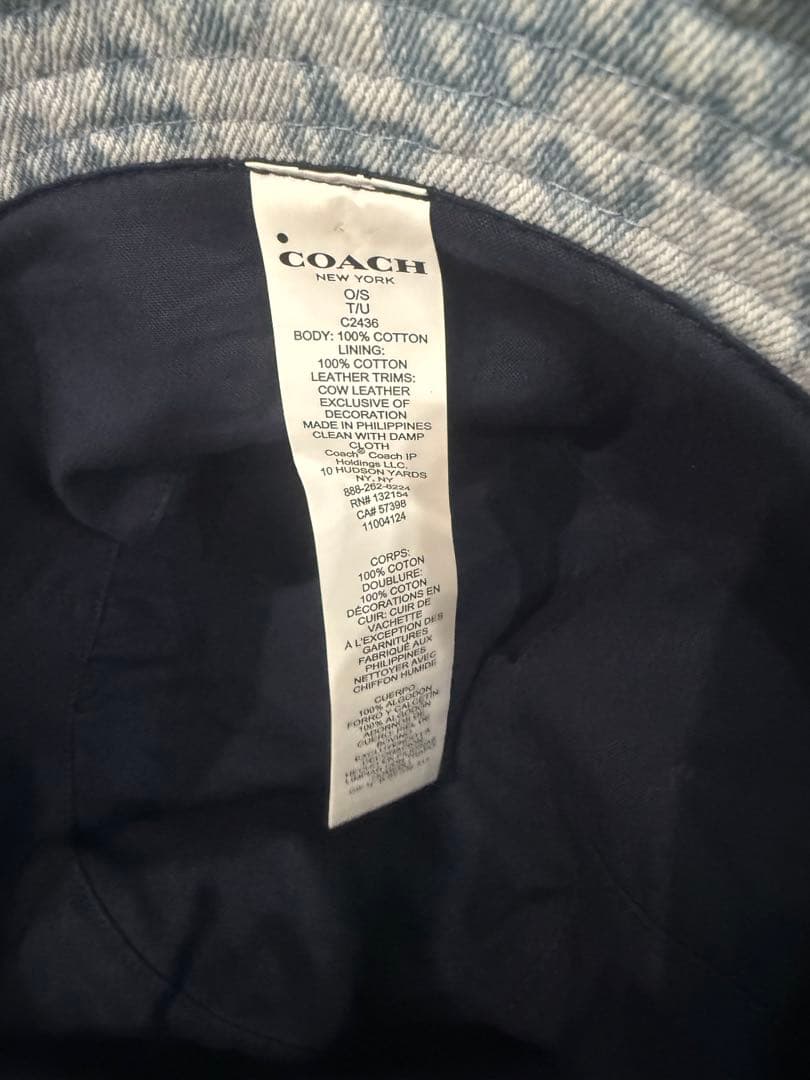 希少　COACH デニム バケットハット