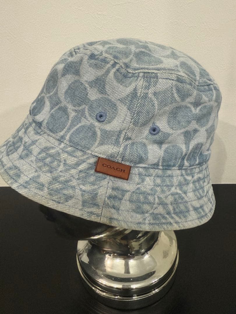 希少　COACH デニム バケットハット
