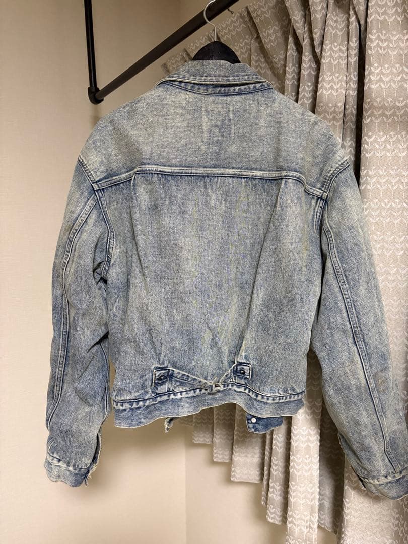 ジャケット・アウター BOW BOW BLANKET LINED DENIM JACKET L