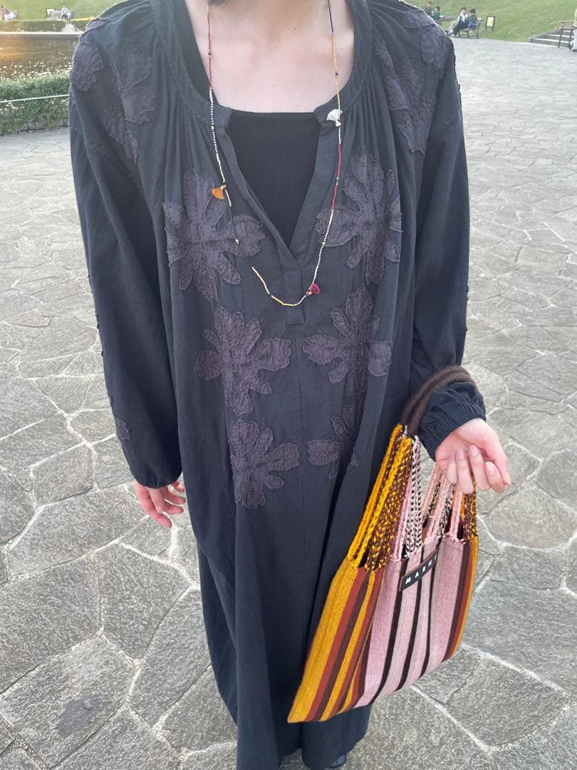 ワンピース Saramallika Cotton Flower PatchworkDress