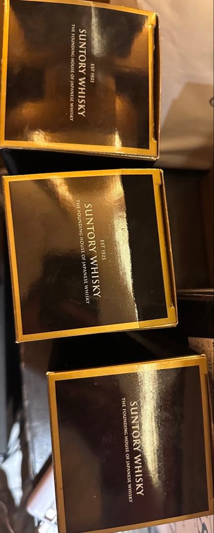 山崎 18年 シングルモルトウイスキー空き箱空き瓶３つ