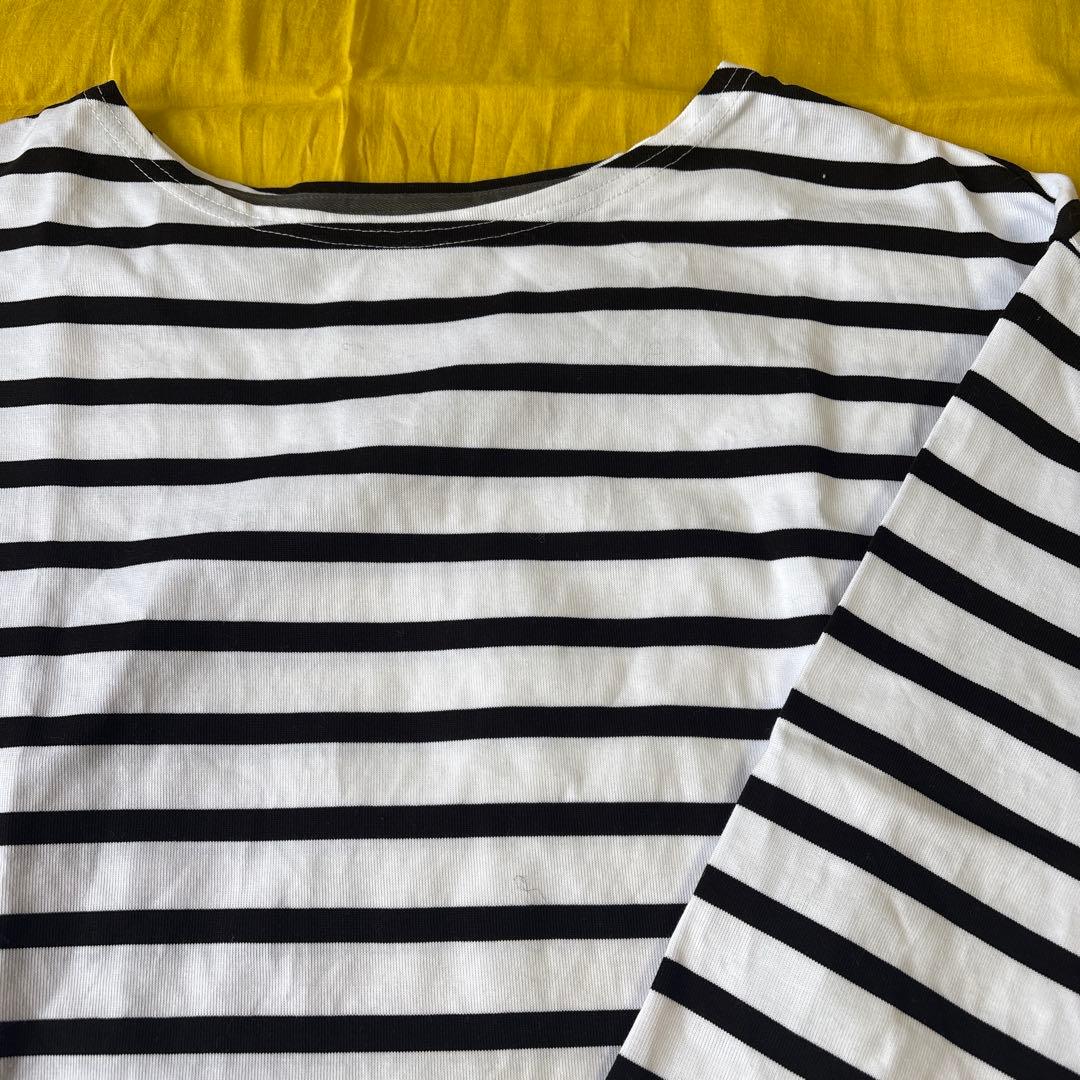 未使用！OUR⭐︎綿100%の長袖ボーダーカットソー