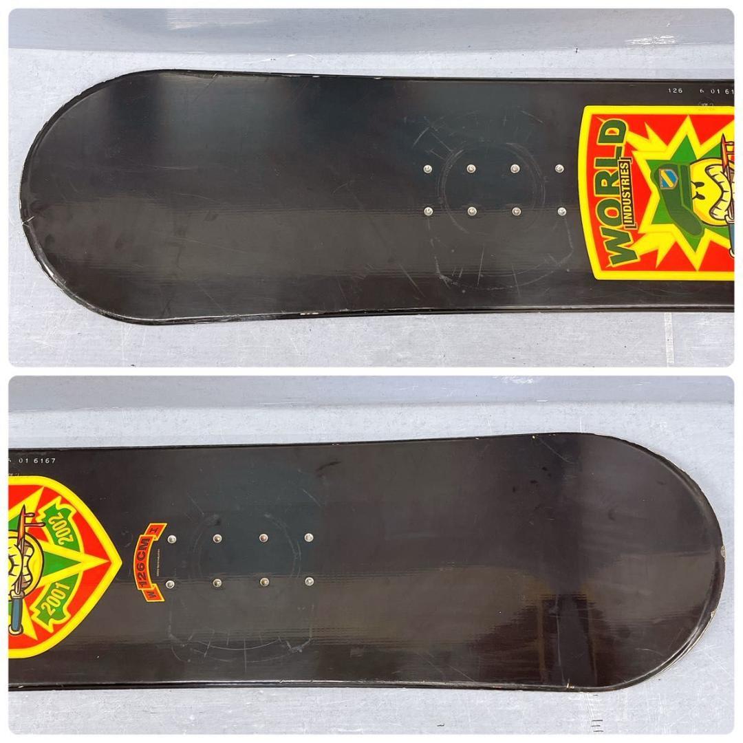 【3点セット】ジュニアスノーボード WORLD INDUSTRIES 126cm