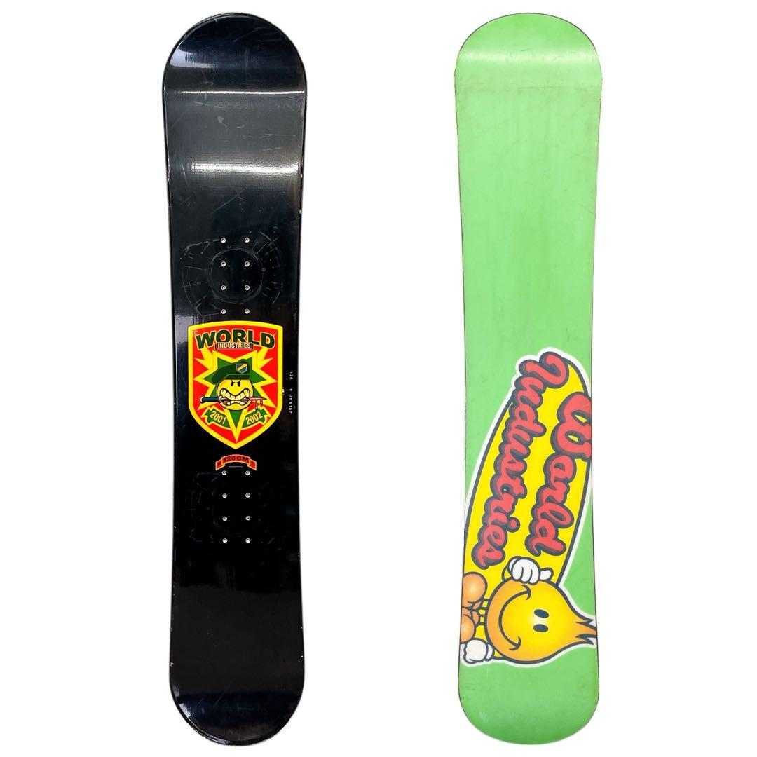 【3点セット】ジュニアスノーボード WORLD INDUSTRIES 126cm