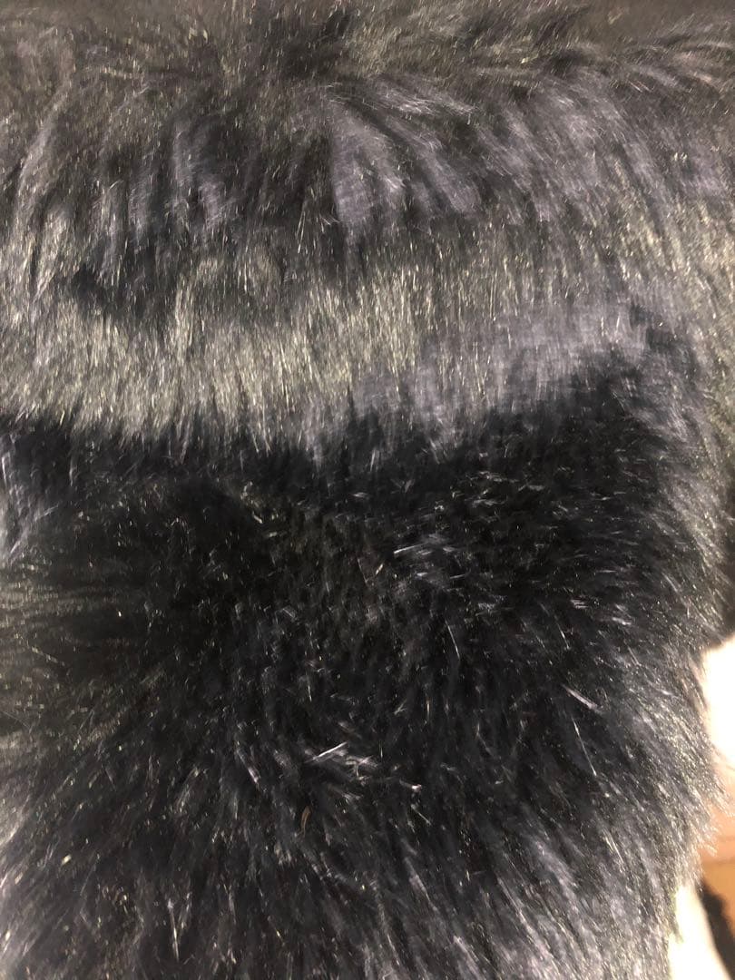 YOKO CHAN ファー付き ラップスタイル ロングコート 38