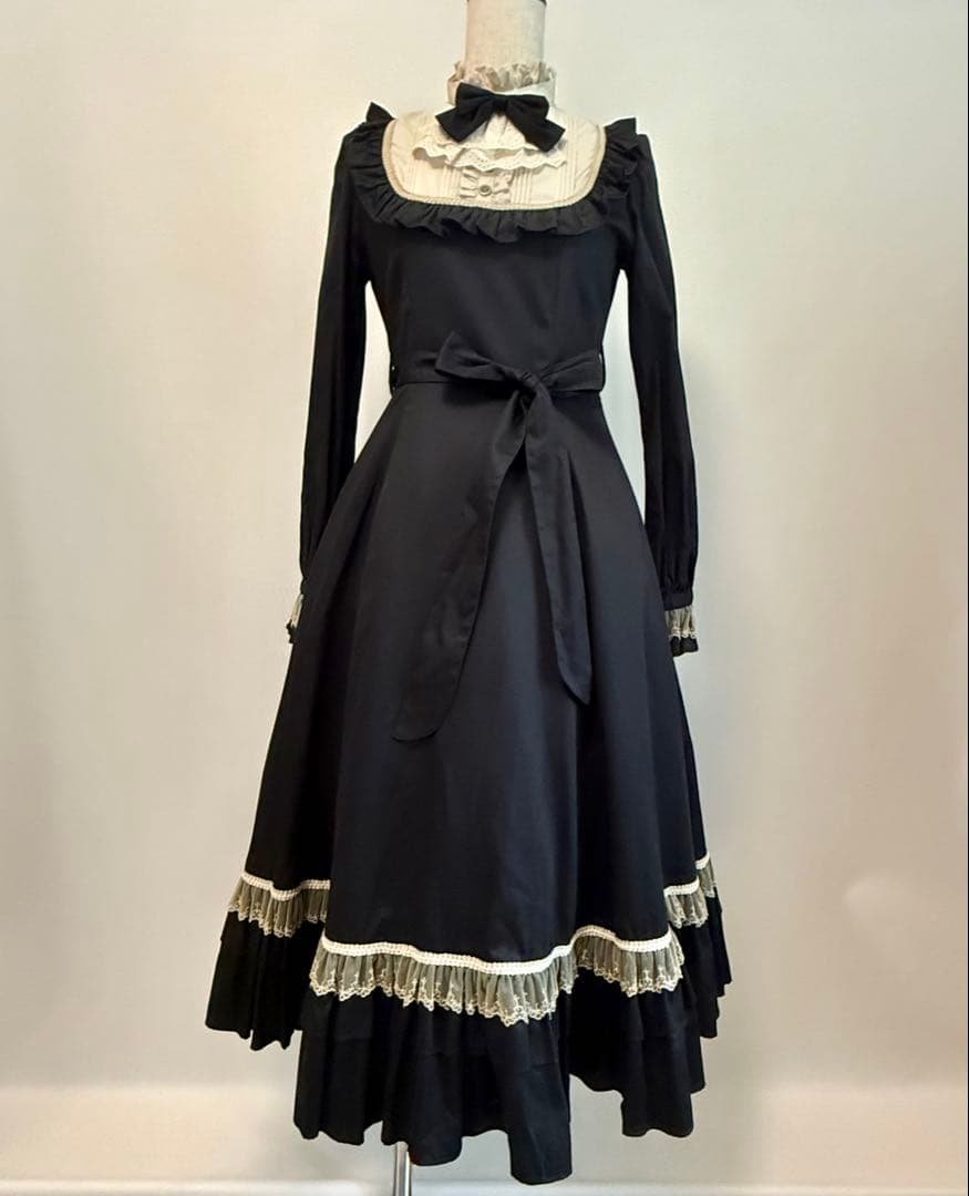 ヴィクトリアンメイデン クラシカルドールロングドレス 黒