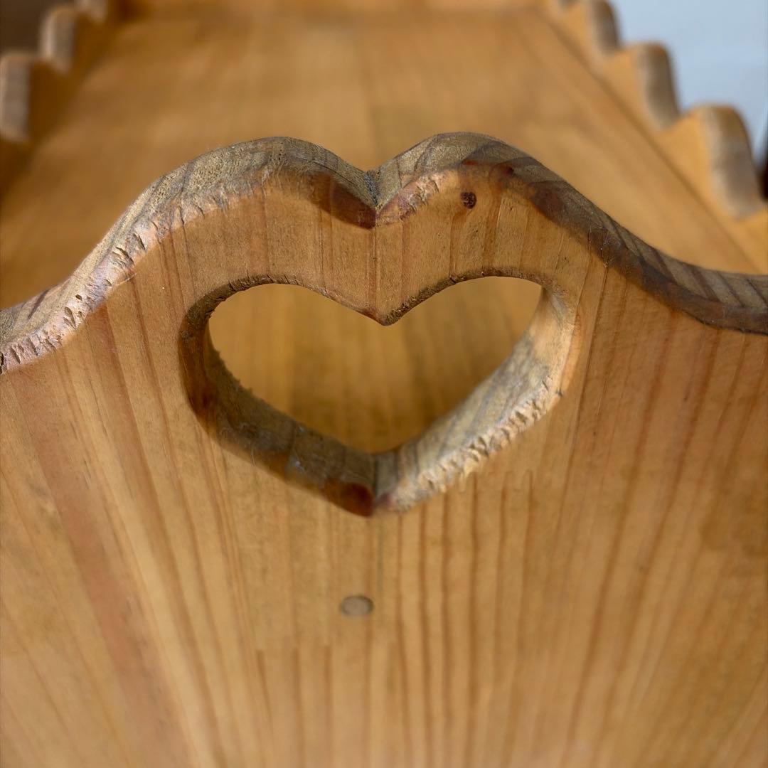 カントリー家具　木製　ハート