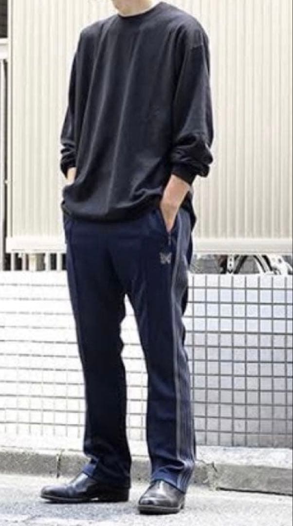 Needles トラックパンツ ネイビー Mサイズ 人気カラー ナロータイプ