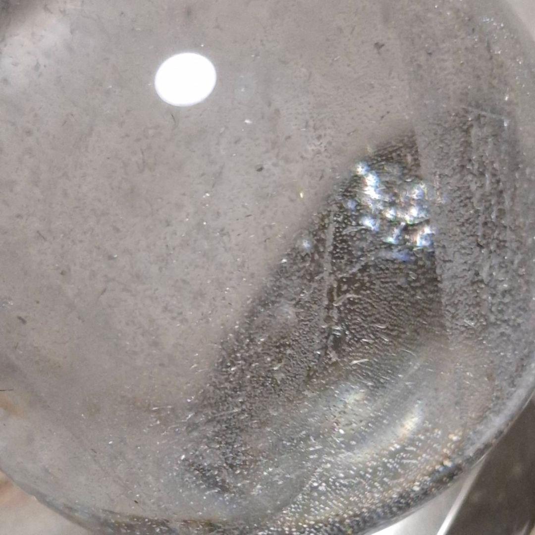 極美！AAAグレード　レムリアンシード　クリスタル丸玉　スフィア　台座付き