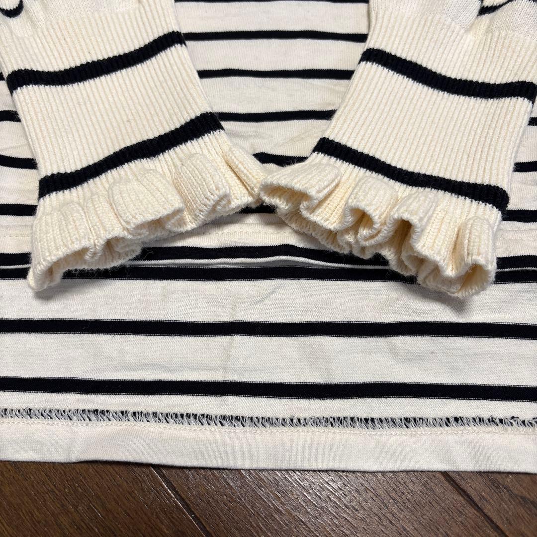 美品　MACHATT ボーダードッキングプルオーバー