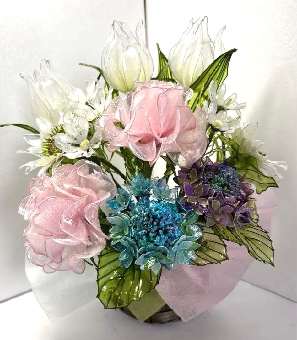 あじさい　　アメリカンフラワー　ディップフラワーNO165