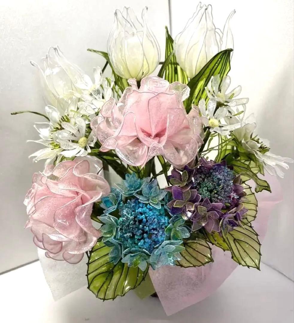 あじさい　　アメリカンフラワー　ディップフラワーNO165