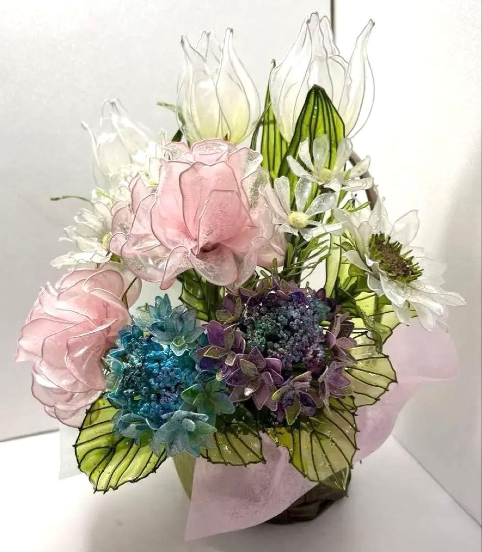 あじさい　　アメリカンフラワー　ディップフラワーNO165