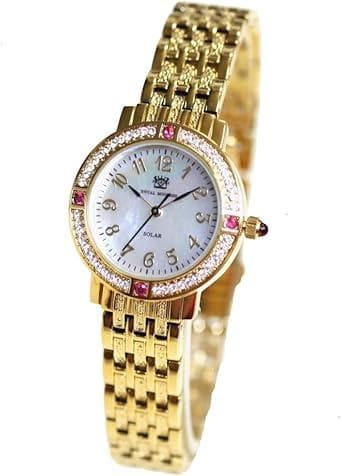 新品 ロイヤルモントレス ソーラー　ルビー4石　レディース 腕時計 ゴールド