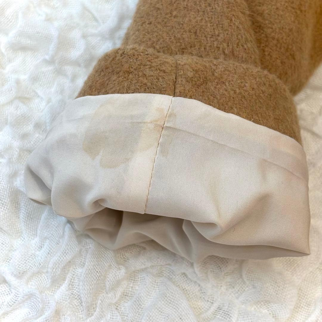 ブルーガール レオパード コート ラビット ファー blugirl ミドル丈 S