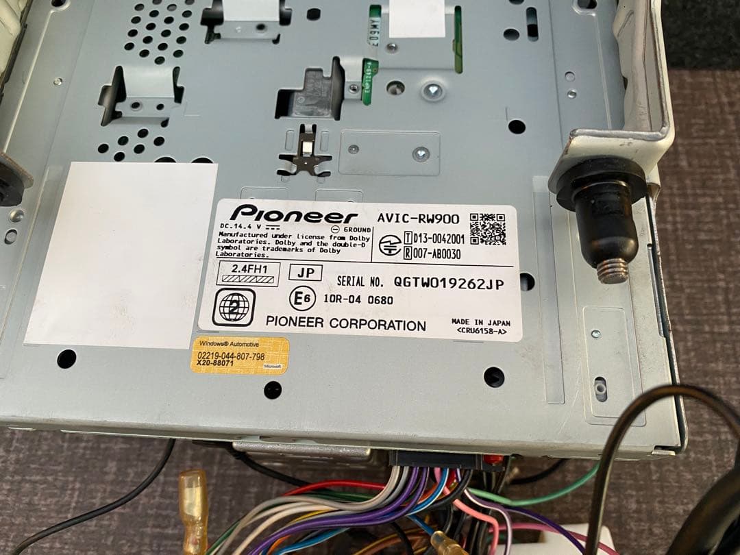 カロッツエリアPioneer AVIC-RW900 カーナビ 地図データ