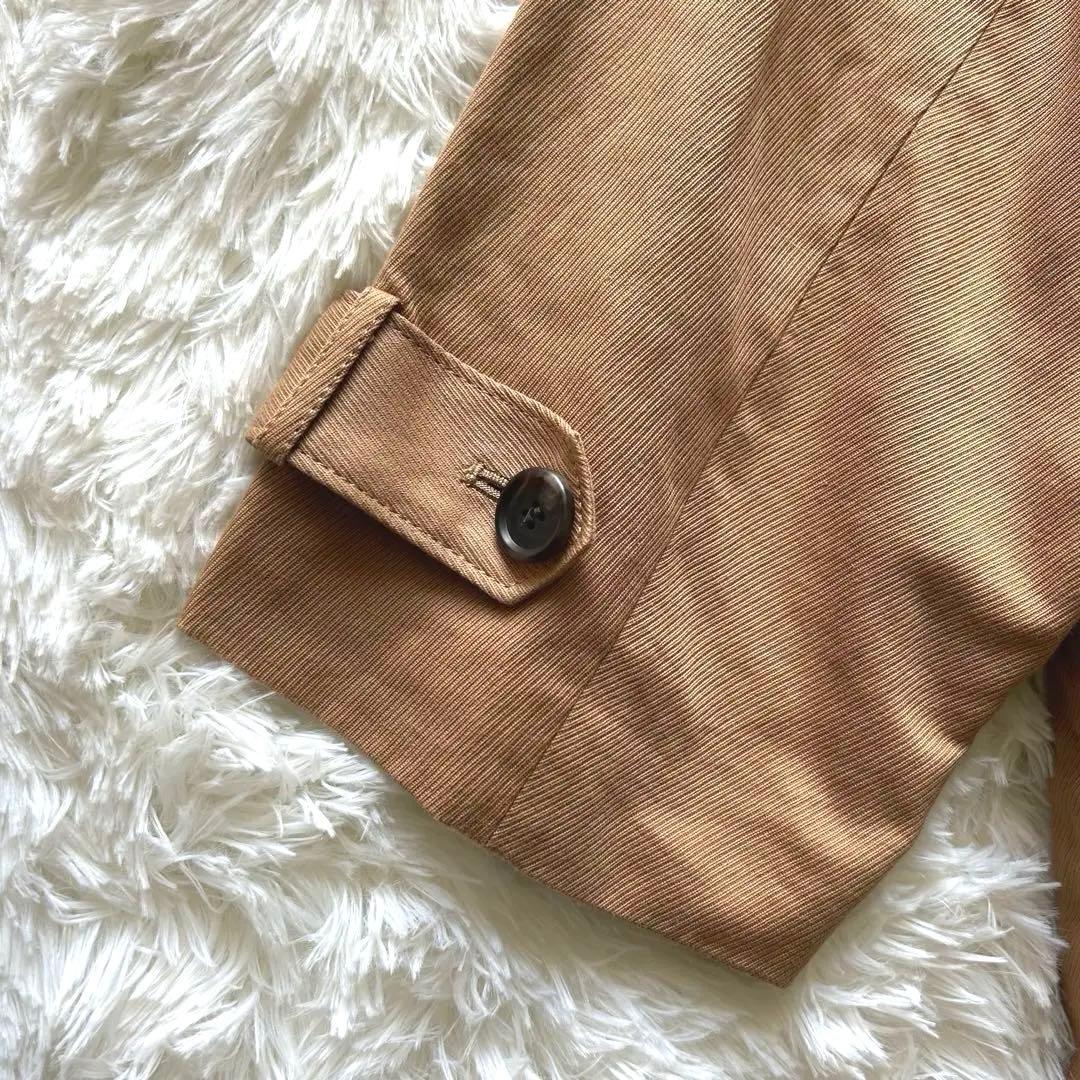 Spick&Span コットンリネンツイルオーバーミドル丈コート ベージュ 38