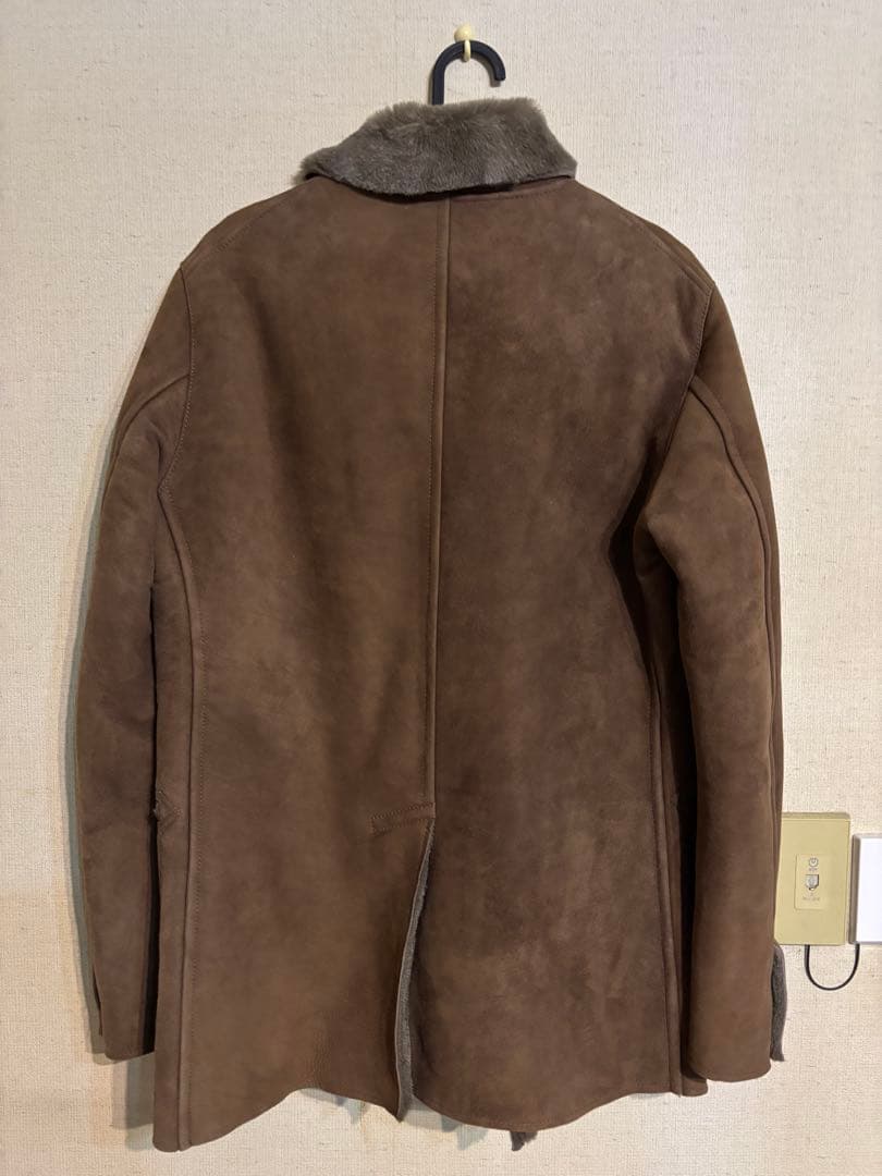nonnative ブラウン スエード ムートンコート