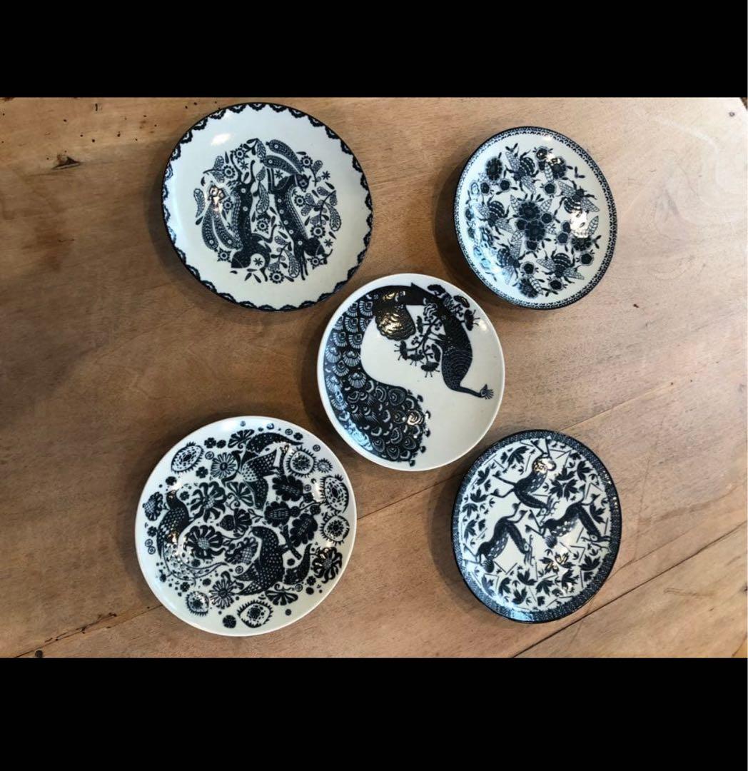 印判鳥獣五画 5枚組　手ぬぐい付き　scope