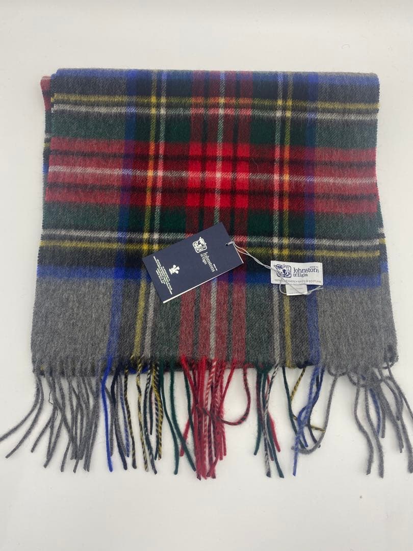 JOHNSTONS ジョンストンズ 中判チェックストール　グレースチュワート