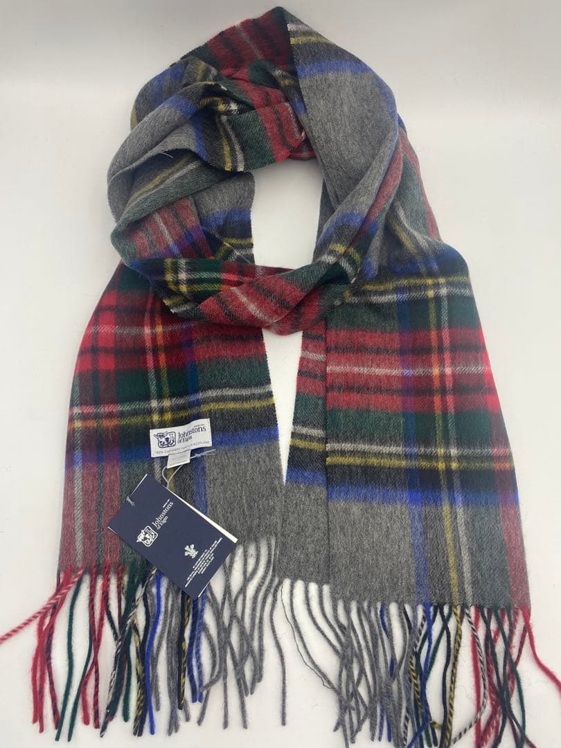 JOHNSTONS ジョンストンズ 中判チェックストール　グレースチュワート