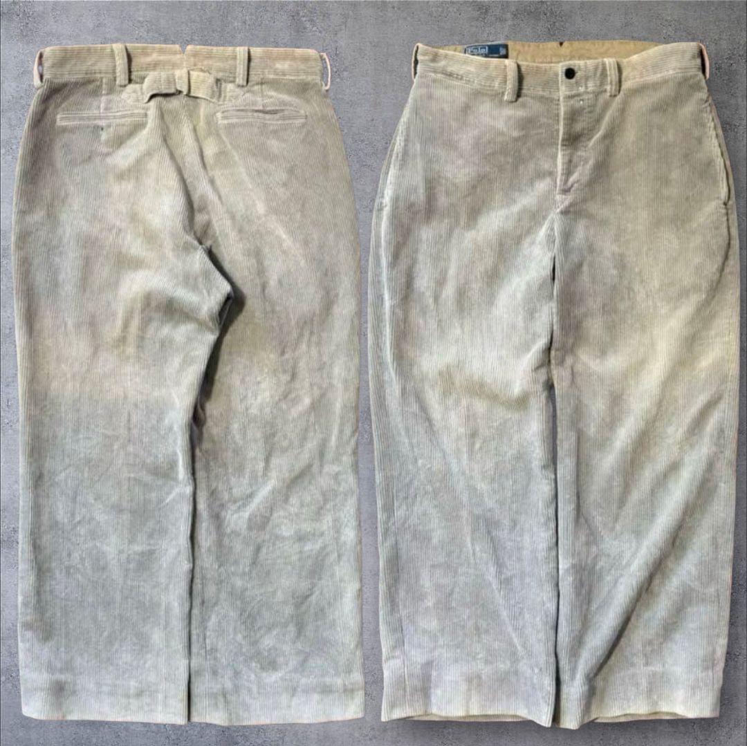 ​【至極】マカオ製 ポロラルフローレン 太畝コーデュロイ シンチバック 34L