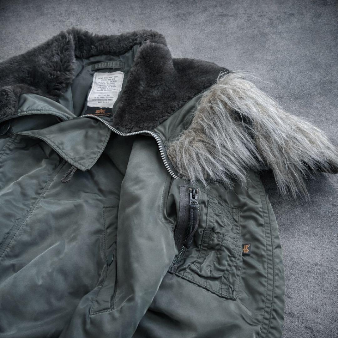 90s USA製 ALPHA N-2B MA1フライトジャケット ideal