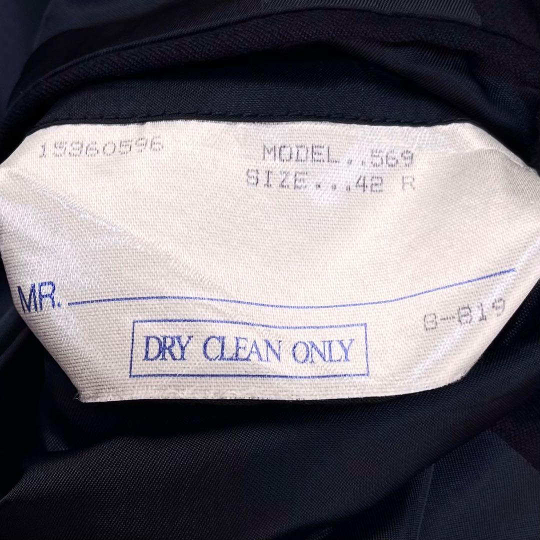 極希少 スペイン製 ポロ ラルフローレン 紺ブレ ヘルメットロゴ 金ボタン 42