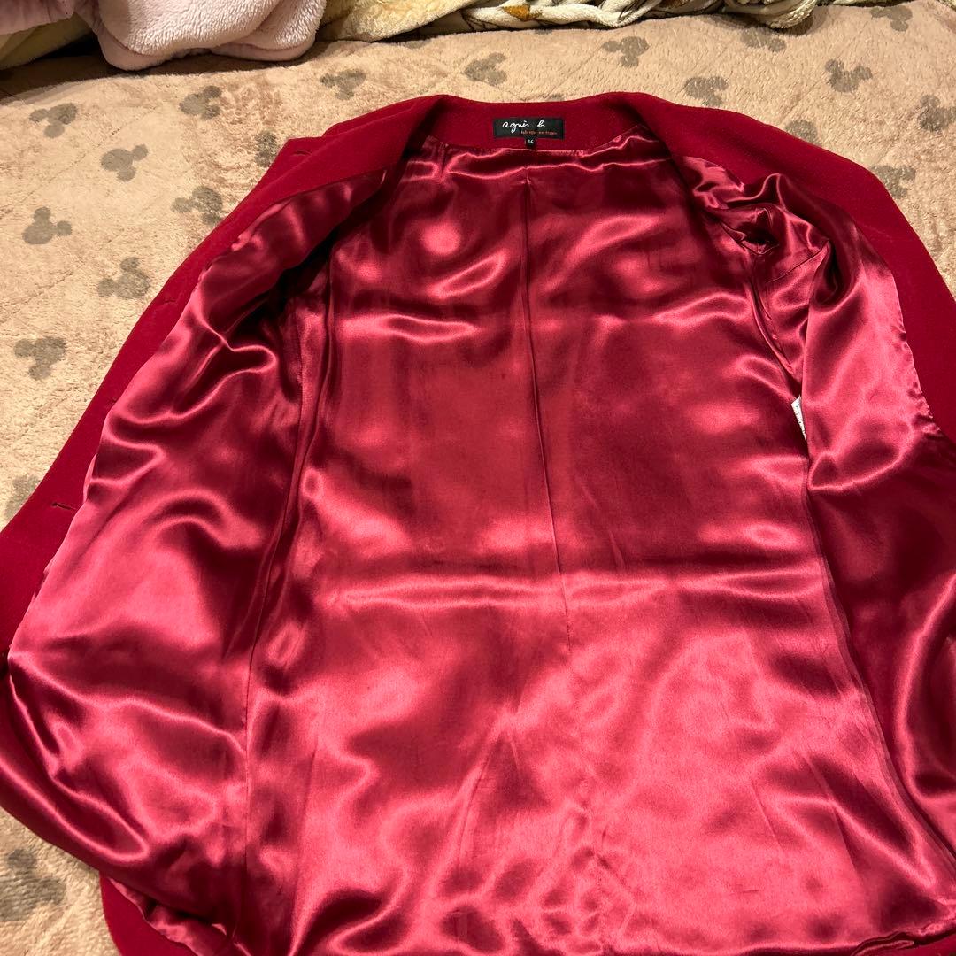agnès b. 赤コート サイズ36
