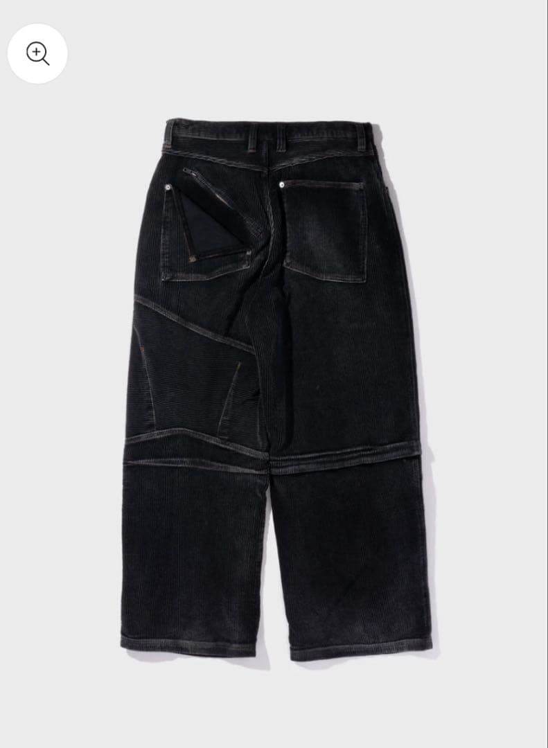 BONKNOW FREAKS Faded Corduroy Pants ブラック