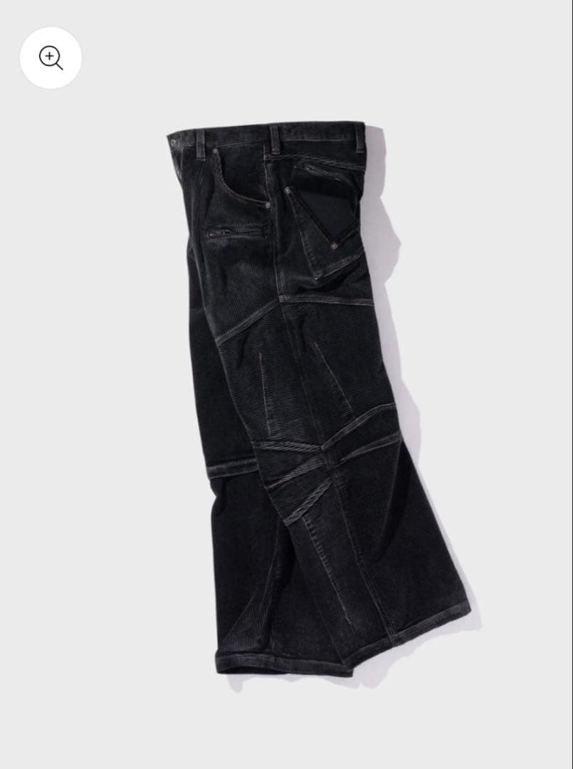 BONKNOW FREAKS Faded Corduroy Pants ブラック