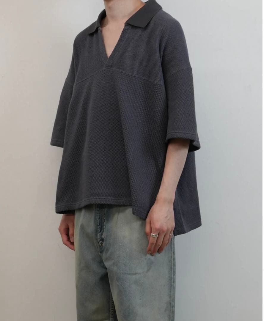 トップス ANCELLM S/C FOOTBALL SHIRT GRAY