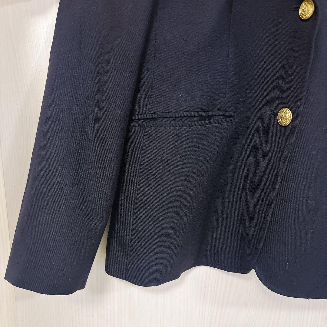 美品★イーストボーイ 紺ブレザー 金ボタン ジャケット 9号 エンブレム