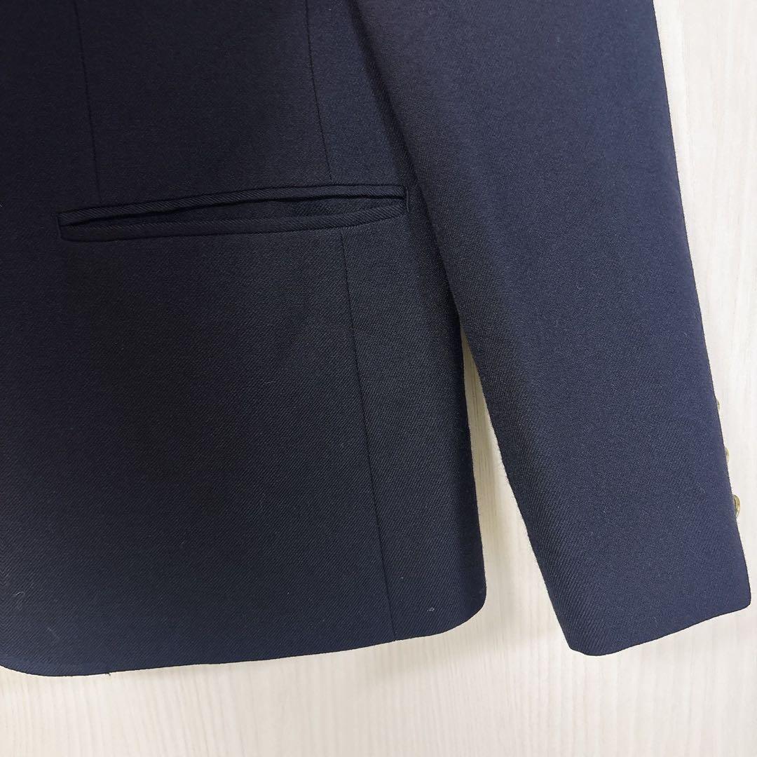 美品★イーストボーイ 紺ブレザー 金ボタン ジャケット 9号 エンブレム