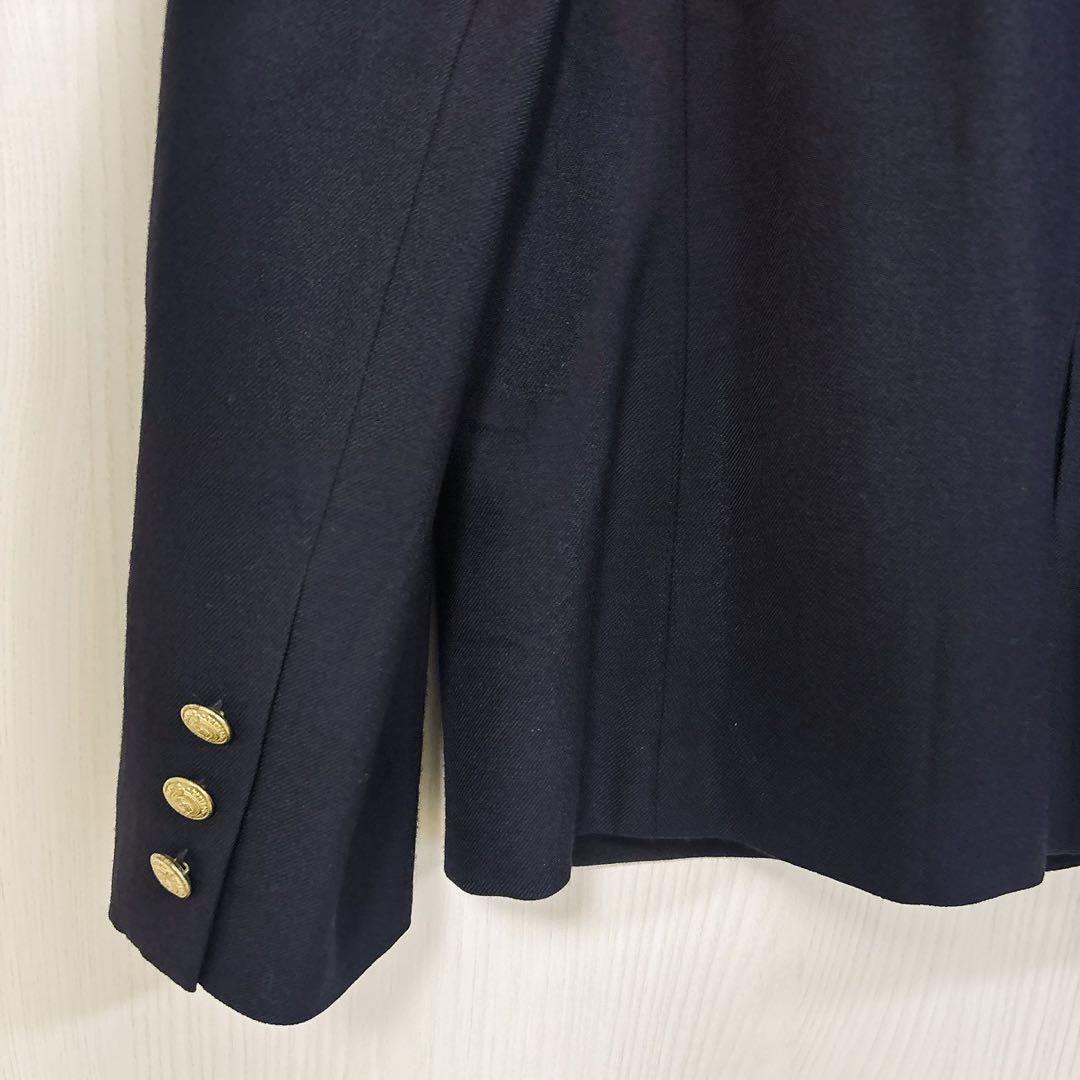 美品★イーストボーイ 紺ブレザー 金ボタン ジャケット 9号 エンブレム